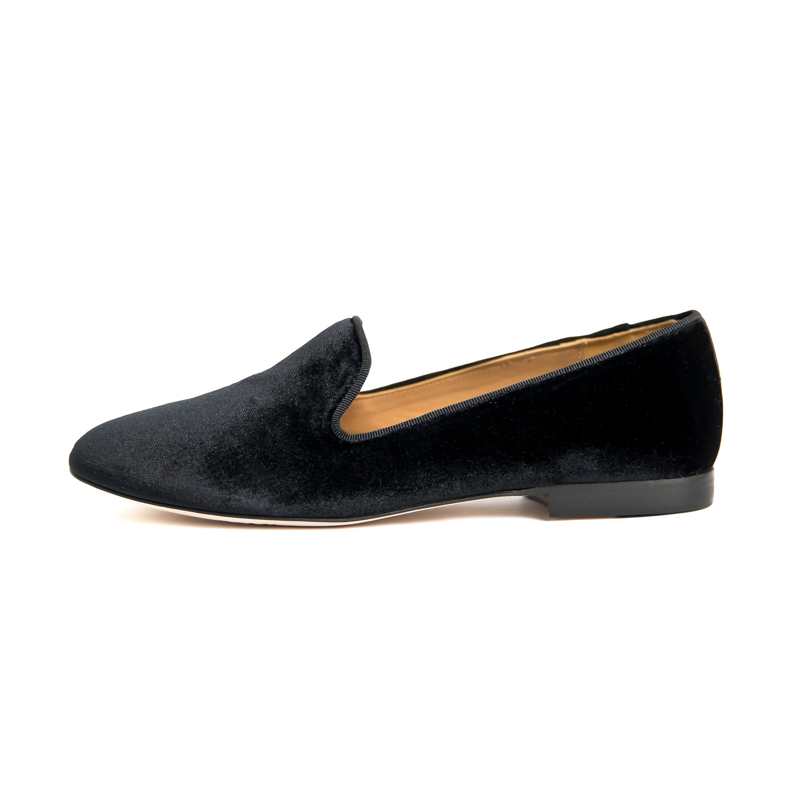 Black Velvet Slipper 8 Black