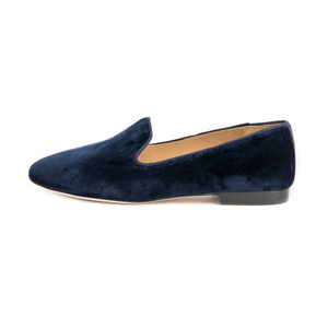 Sapphire Velvet Slipper